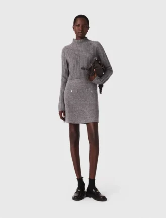 Mini-robe en maille 2 en 1