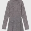 Mini-robe en maille 2 en 1 Mini-robe en maille 2 en 1