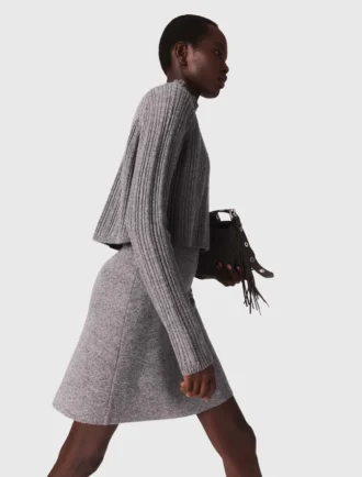 Mini-robe en maille 2 en 1