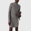 Mini-robe en maille 2 en 1 Mini-robe en maille 2 en 1