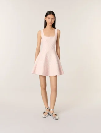 Mini-robe en maille jacquard
