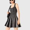 Mini-robe en maille jacquard Mini-robe en maille jacquard