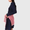 Mini-robe en maille à jupe évasée