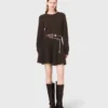 Mini-robe en mélange de yak