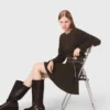 Mini-robe en mélange de yak