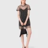 Mini-robe en tulle brodée Mini-robe en tulle brodée