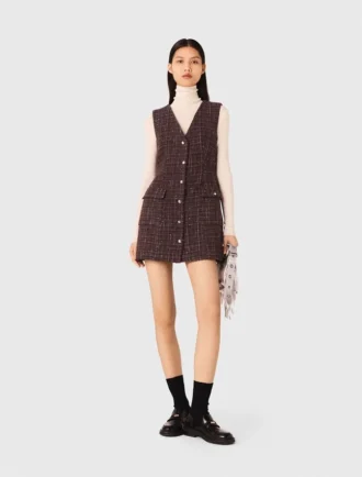 Mini-robe en tweed