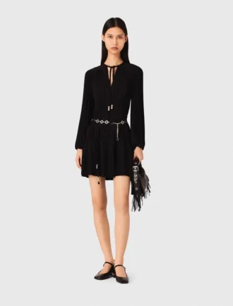 Mini-robe plissée