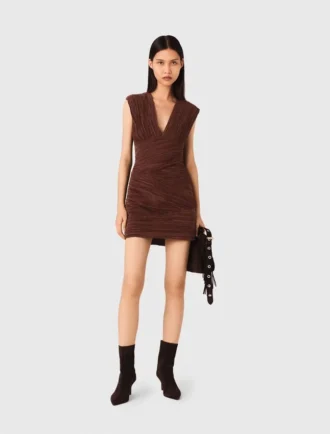 Mini-robe plissée