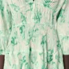 Mini-robe plissée à motifs