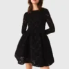 Mini-robe évasée en velours