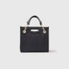 Mini sac cabas en cuir matelassé