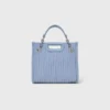 Mini sac cabas en cuir matelassé