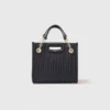 Mini sac cabas en cuir matelassé