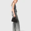 Mini sac cabas en cuir matelassé