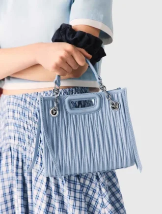 Mini sac cabas en cuir matelassé