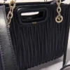 Mini sac cabas en cuir matelassé
