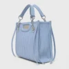 Mini sac cabas en cuir matelassé