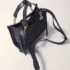 Mini sac cabas en cuir matelassé