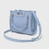 Mini sac cabas en cuir matelassé