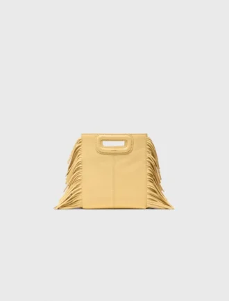 Mini sac M en cuir craquelé mat