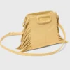 Mini sac M en cuir craquelé mat Mini sac M en cuir craquelé mat