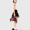 Mini sac Miss M en cuir craquelé