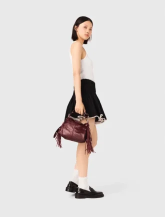 Mini sac Miss M en cuir craquelé