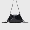 Mini sac Miss M en cuir craquelé