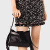 Mini sac Miss M en cuir craquelé
