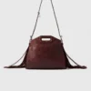 Mini sac Miss M en cuir craquelé