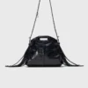 Mini sac Miss M en cuir craquelé