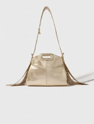 Mini sac Miss M en cuir métallisé