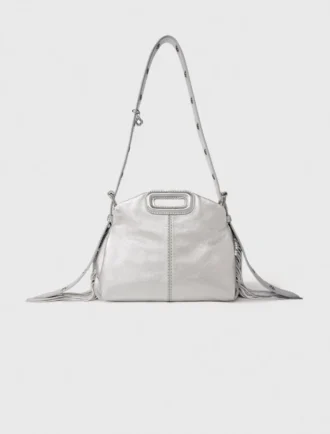 Mini sac Miss M en cuir métallisé