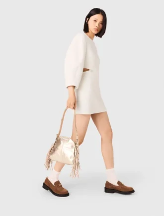Mini sac Miss M en cuir métallisé