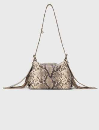 Mini sac Miss M à motif python