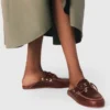 Mules bateau en cuir Mules bateau en cuir