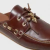 Mules bateau en cuir Mules bateau en cuir