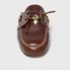 Mules bateau en cuir Mules bateau en cuir