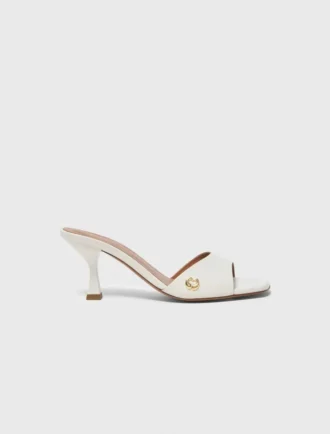 Mules en cuir