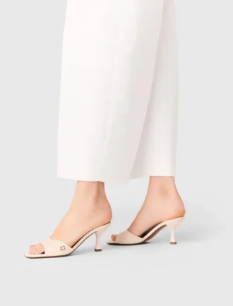 Mules en cuir