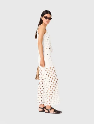Pantalon au crochet avec miroirs