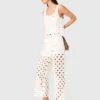 Pantalon au crochet avec miroirs Pantalon au crochet avec miroirs