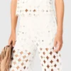 Pantalon au crochet avec miroirs Pantalon au crochet avec miroirs