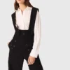 Pantalon brodé avec bretelles Pantalon brodé avec bretelles