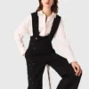 Pantalon brodé avec bretelles Pantalon brodé avec bretelles