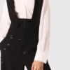 Pantalon brodé avec bretelles Pantalon brodé avec bretelles