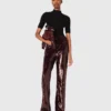 Pantalon brodé de paillettes