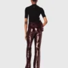 Pantalon brodé de paillettes