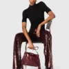Pantalon brodé de paillettes